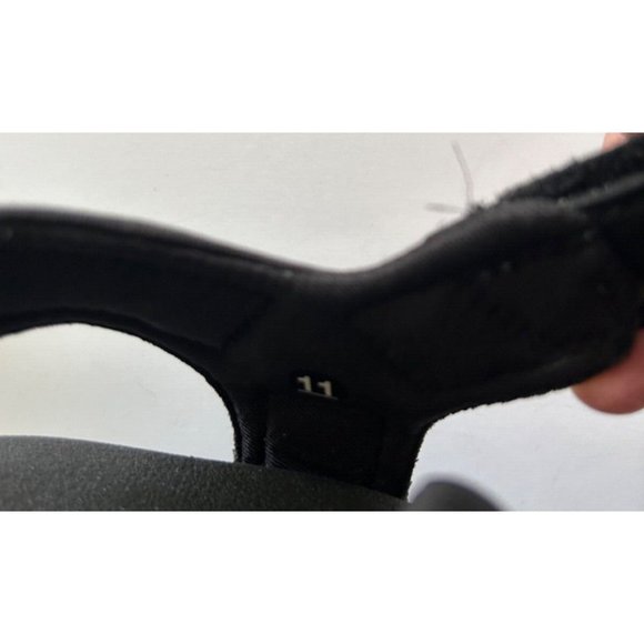 Women's Sketchers Yoga Form Sparkle Slingback Thong Sandals Size 11 Black - Picture 9 of 9